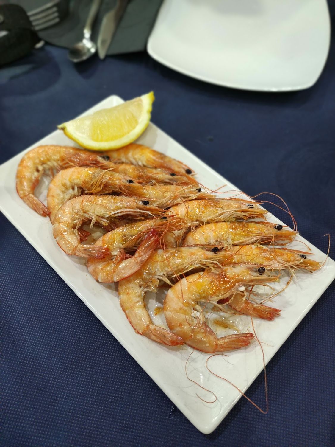 Langostinos a la plancha